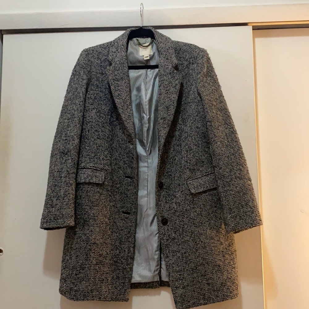 J Crew Tweed Peacoat